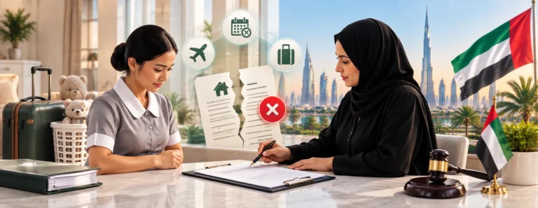 فسخ عقد العمالة المنزلية
